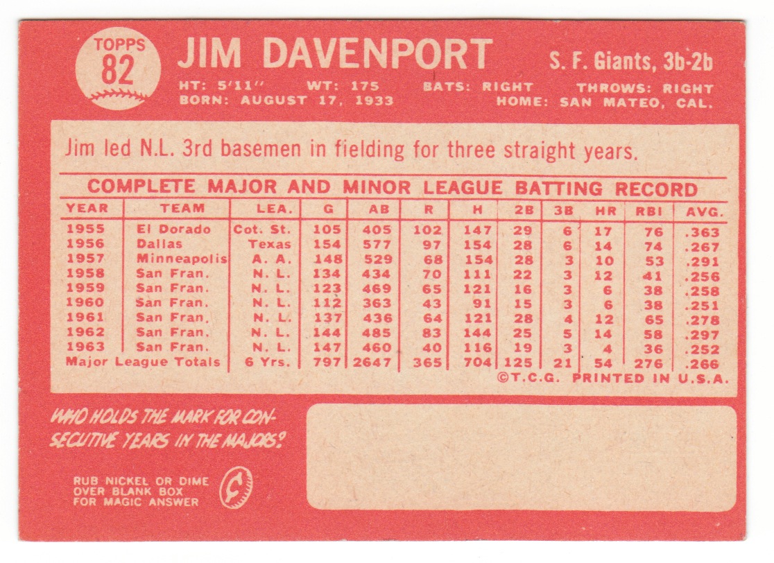 82 Jim Davenport